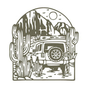 Off - Road Mountain Scene Delrin Leather Stamp - All Good Leather Co.
