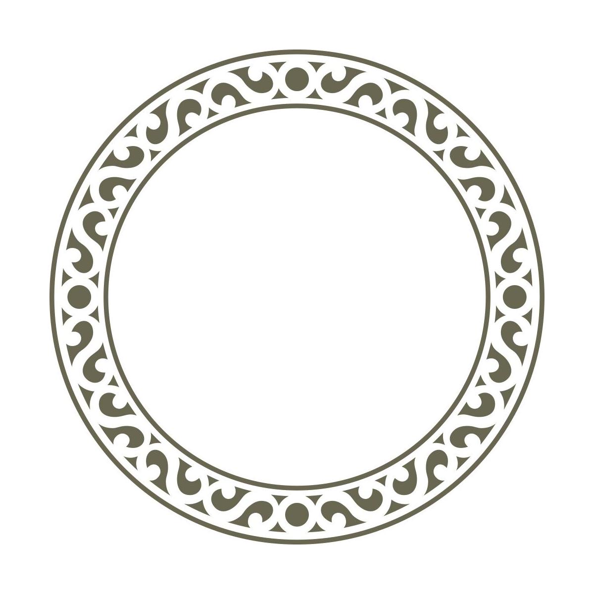 Ornate Circle Delrin Leather Stamp - All Good Leather Co.