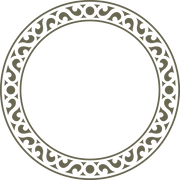 Ornate Circle Delrin Leather Stamp - All Good Leather Co.