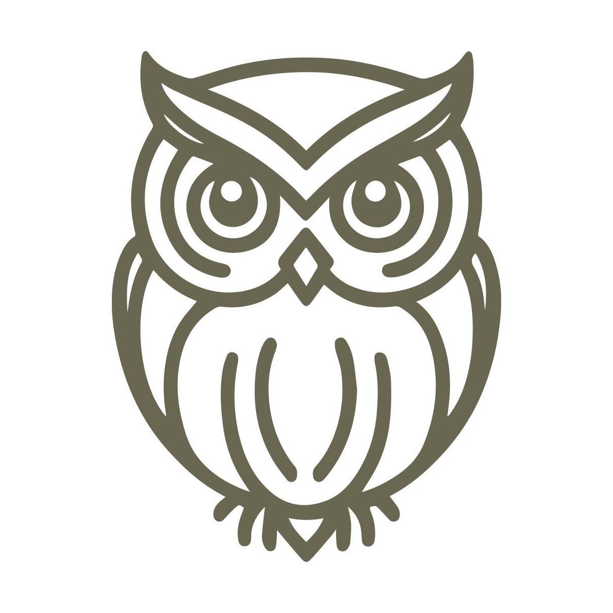 Owl Delrin Leather Stamp - All Good Leather Co.