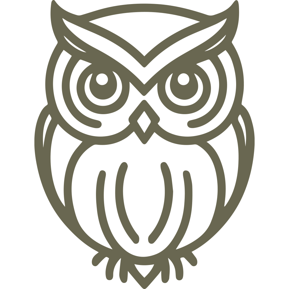 Owl Delrin Leather Stamp - All Good Leather Co.