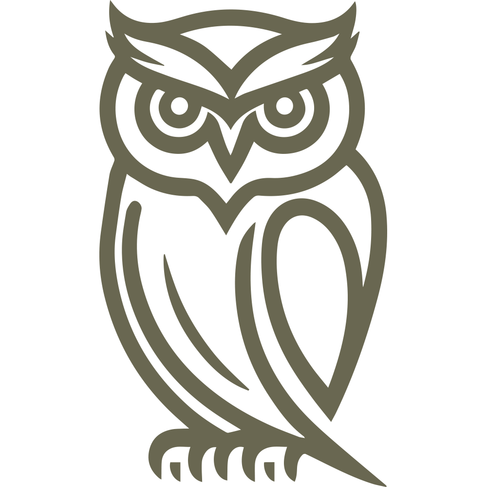 Owl Delrin Leather Stamp - All Good Leather Co.