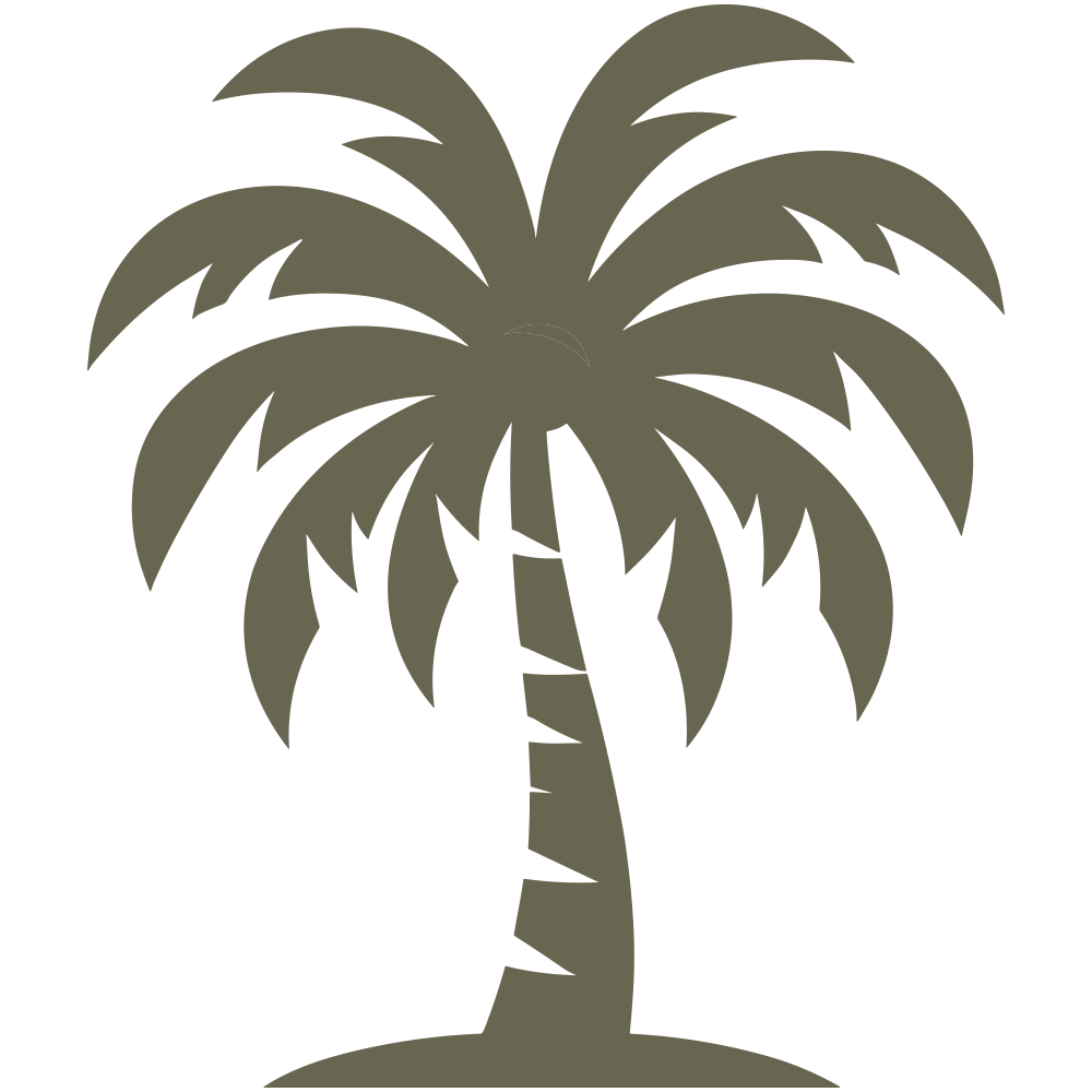 Palm Tree Delrin Leather Stamp - All Good Leather Co.