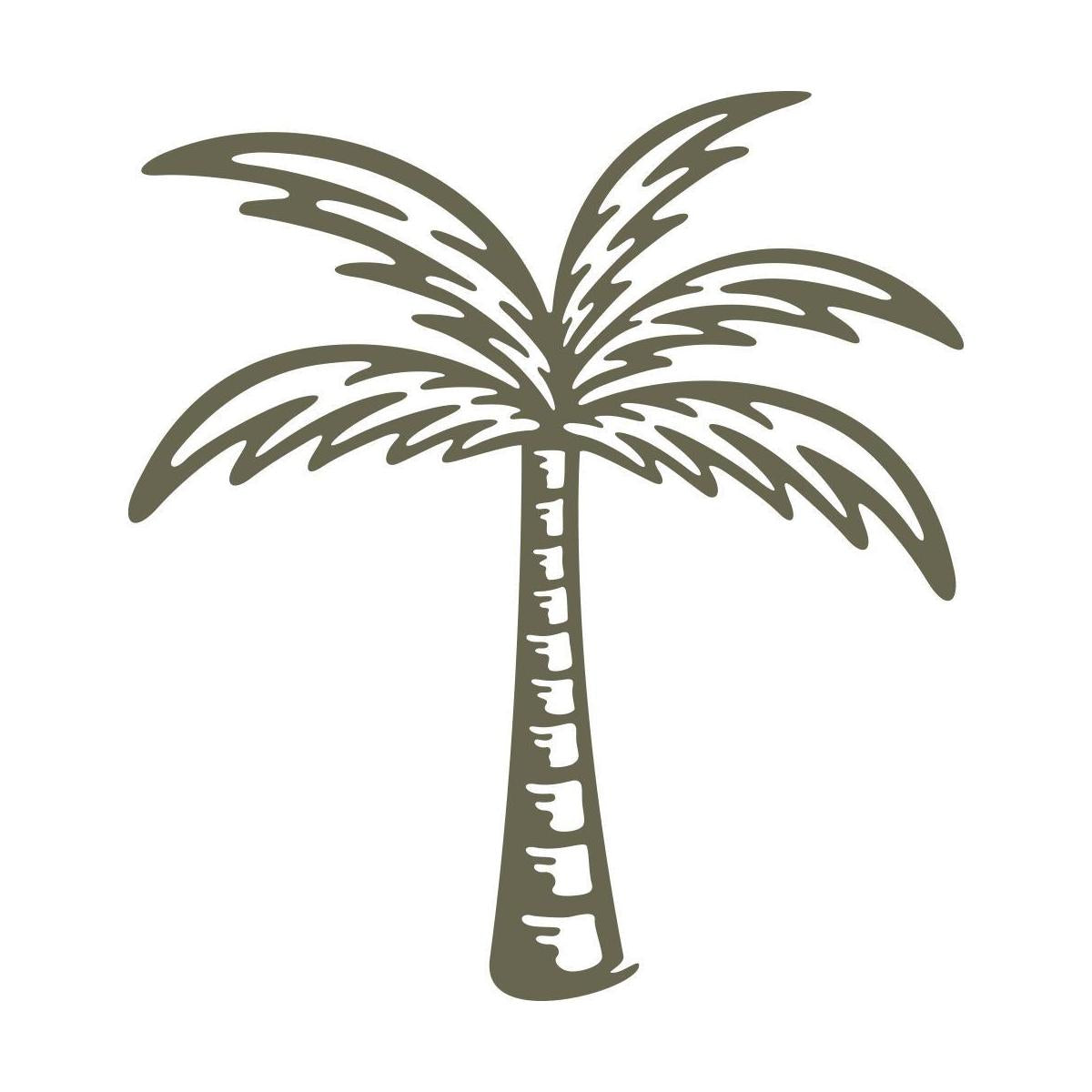Palm Tree Delrin Leather Stamp - All Good Leather Co.