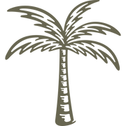 Palm Tree Delrin Leather Stamp - All Good Leather Co.