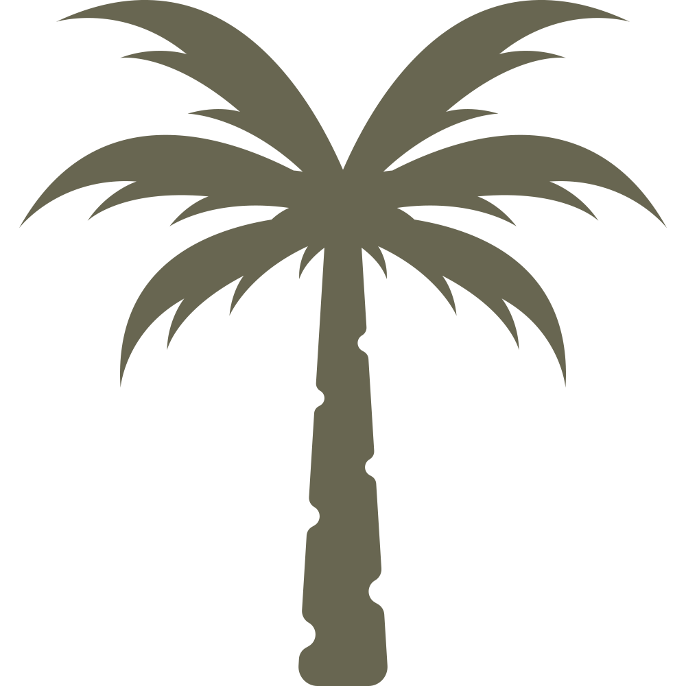 Palm Tree Delrin Leather Stamp - All Good Leather Co.