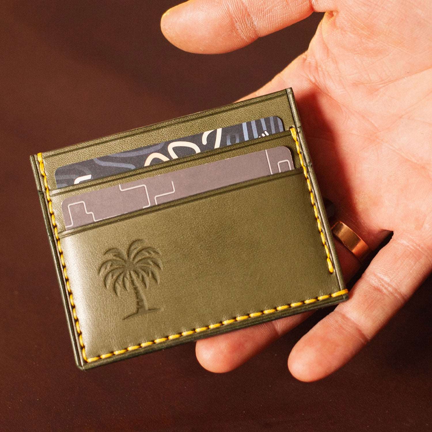 Palm Tree Delrin Leather Stamp - All Good Leather Co.