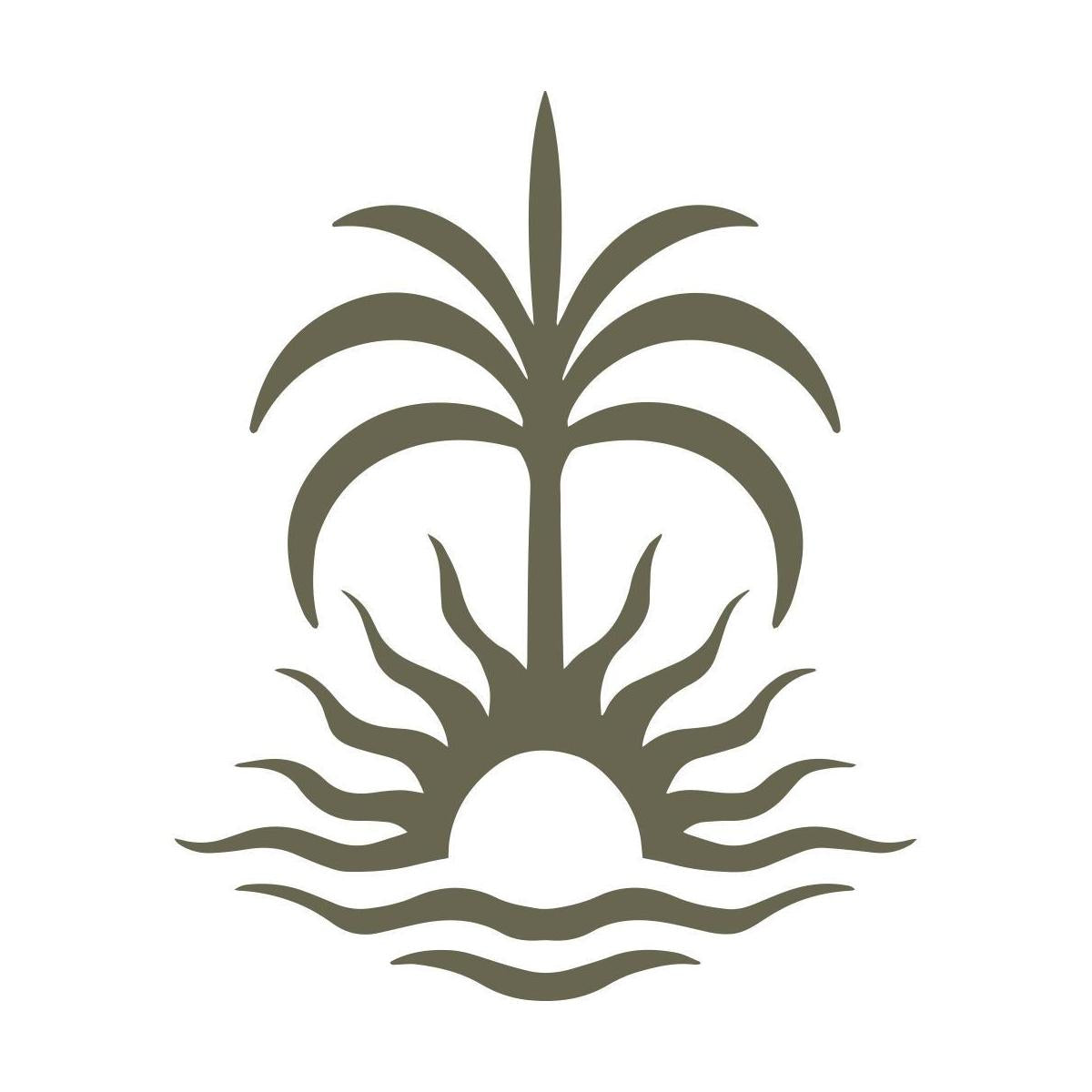 Palm Tree with Sun Delrin Leather Stamp - All Good Leather Co.