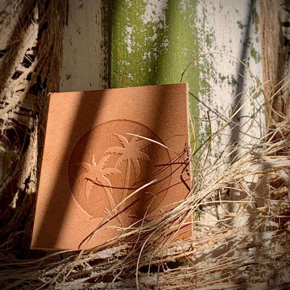 Palm Trees Delrin Leather Stamp - All Good Leather Co.