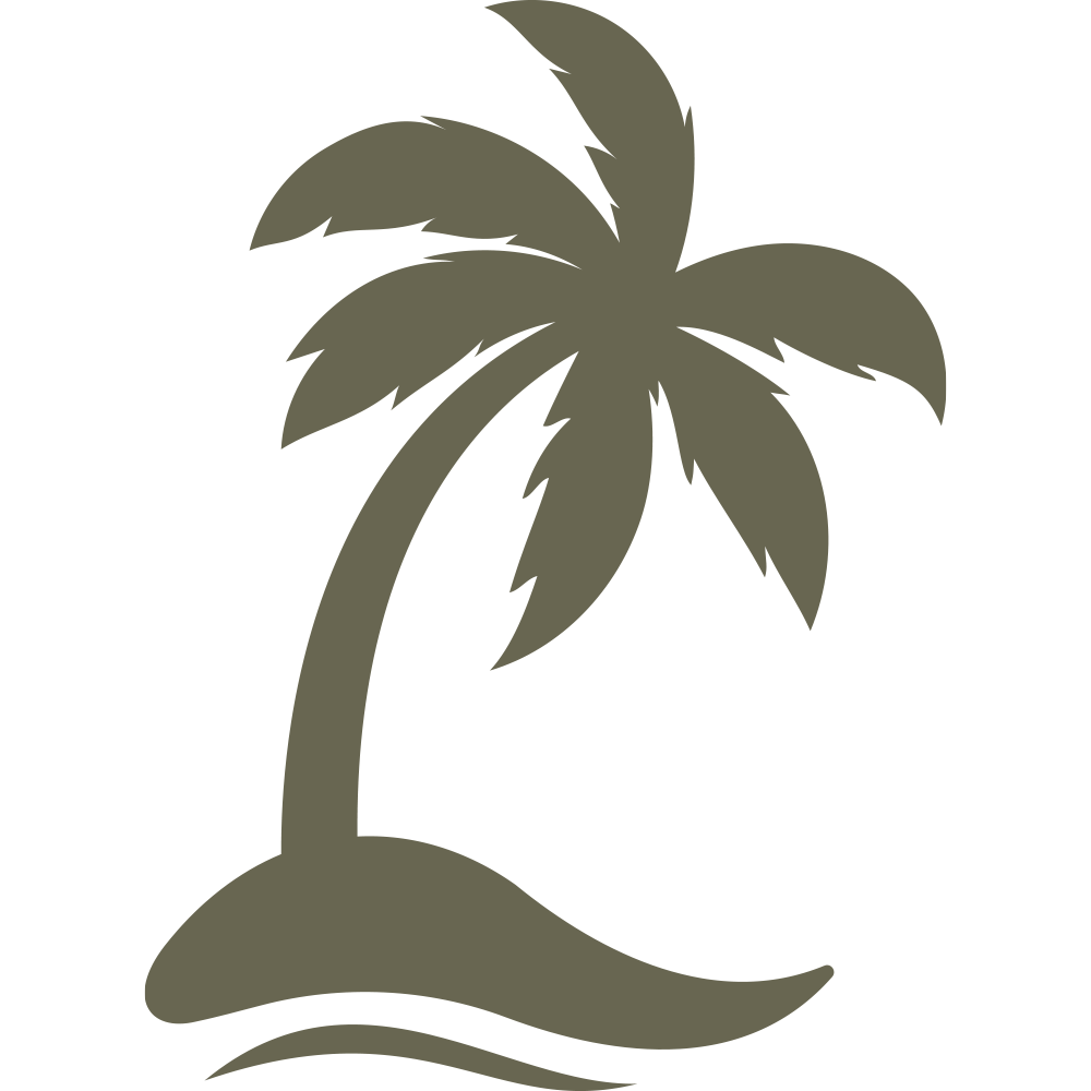 Palm Trees Delrin Leather Stamp - All Good Leather Co.