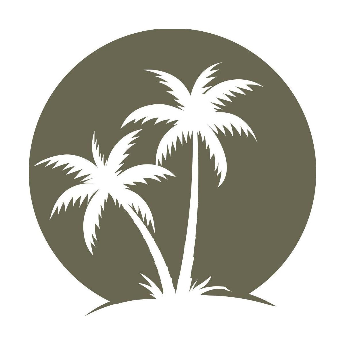 Palm Trees Delrin Leather Stamp - All Good Leather Co.