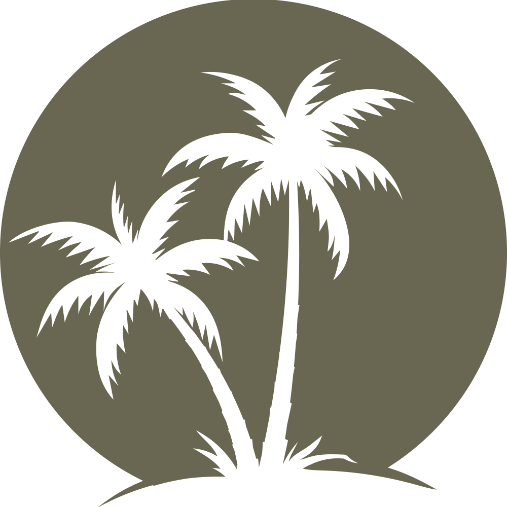 Palm Trees Delrin Leather Stamp - All Good Leather Co.