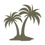 Palm Trees Delrin Leather Stamp - All Good Leather Co.