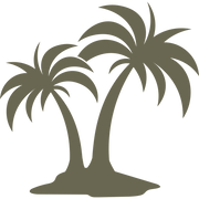 Palm Trees Delrin Leather Stamp - All Good Leather Co.