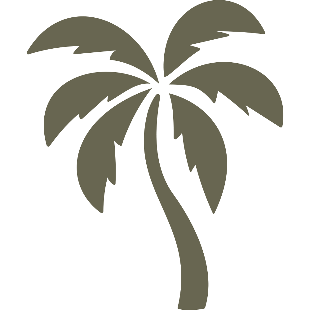 Palm Trees Delrin Leather Stamp - All Good Leather Co.