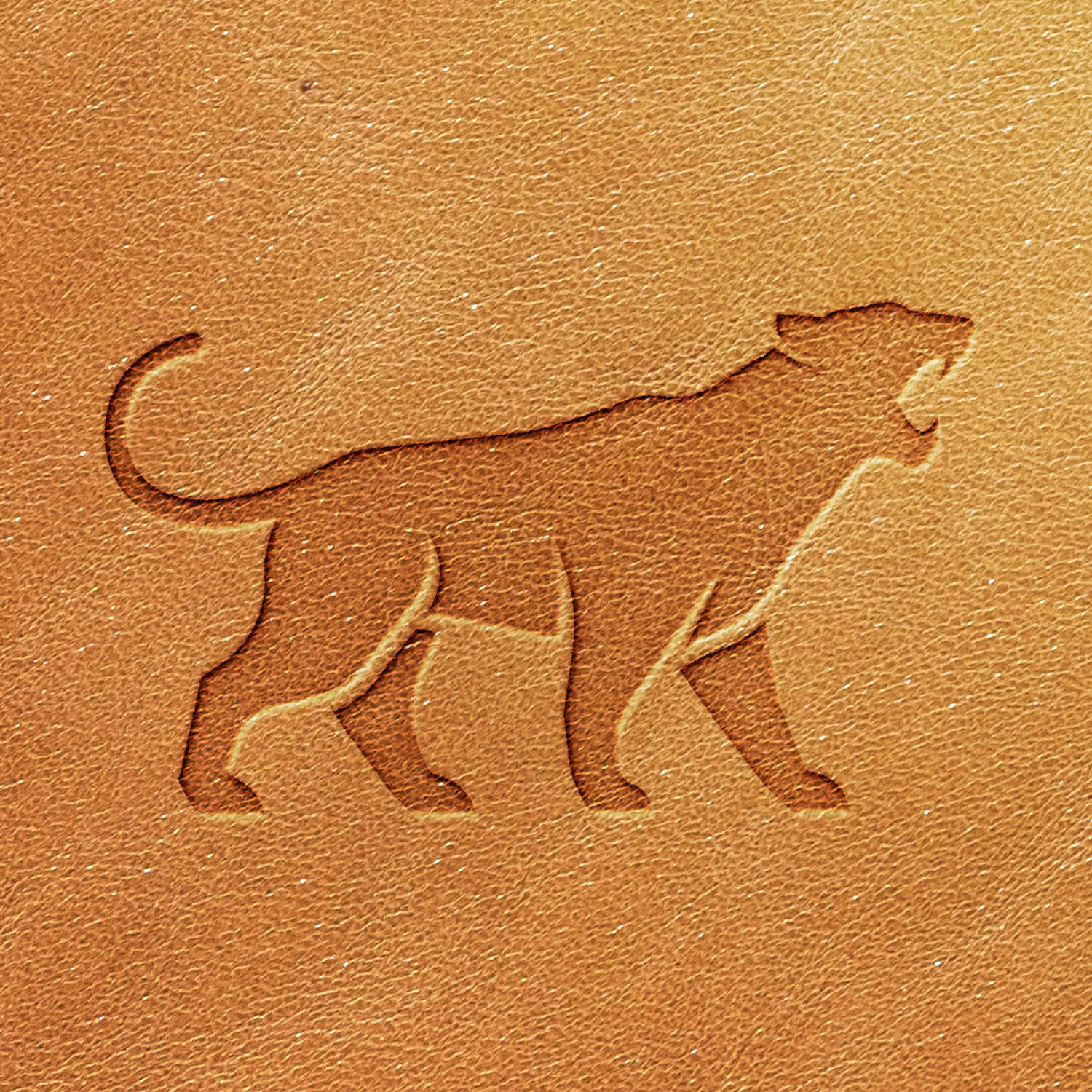 Panther Delrin Leather Stamp - All Good Leather Co.