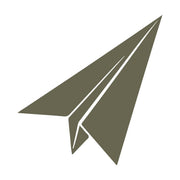 Paper Plane Delrin Leather Stamp - All Good Leather Co.