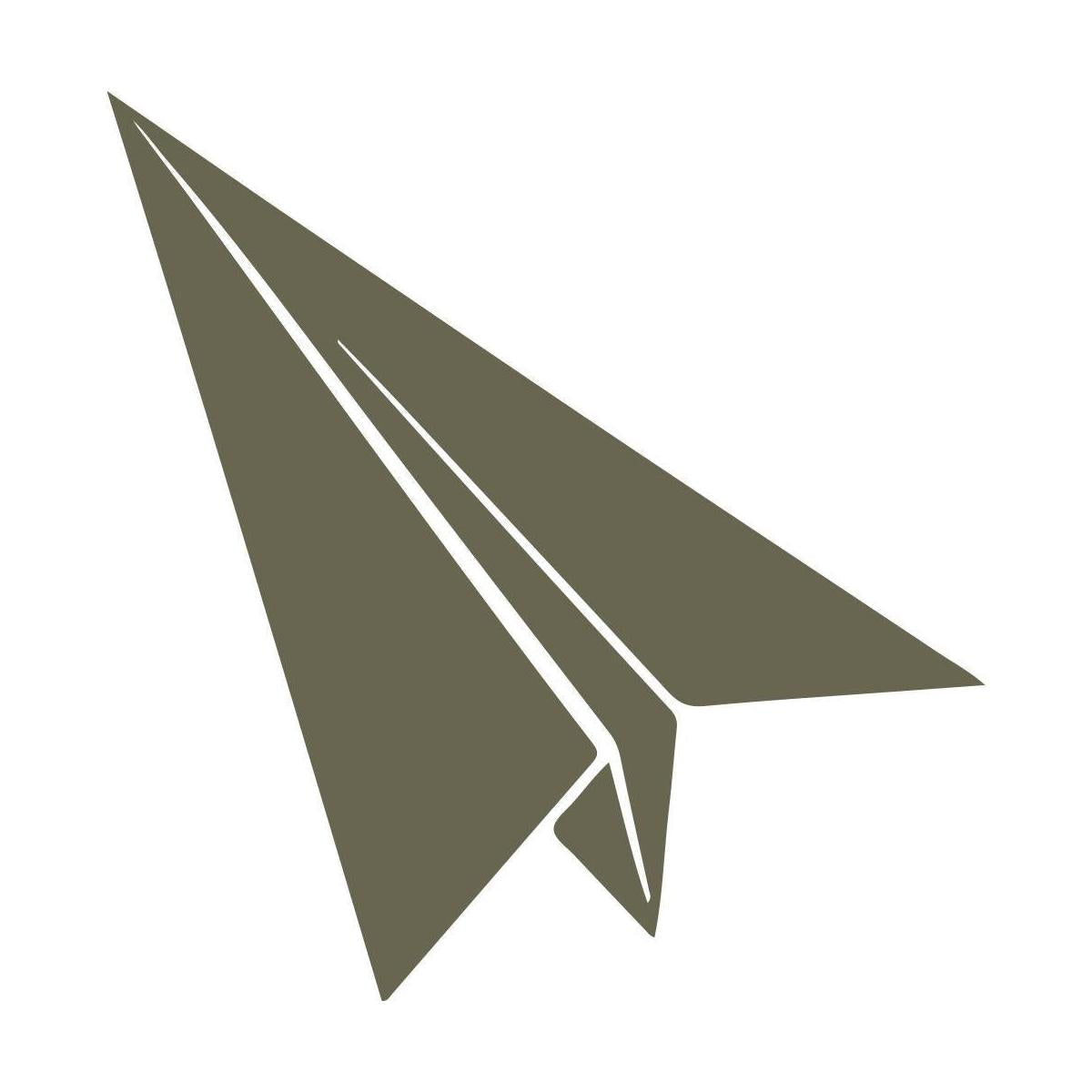 Paper Plane Delrin Leather Stamp