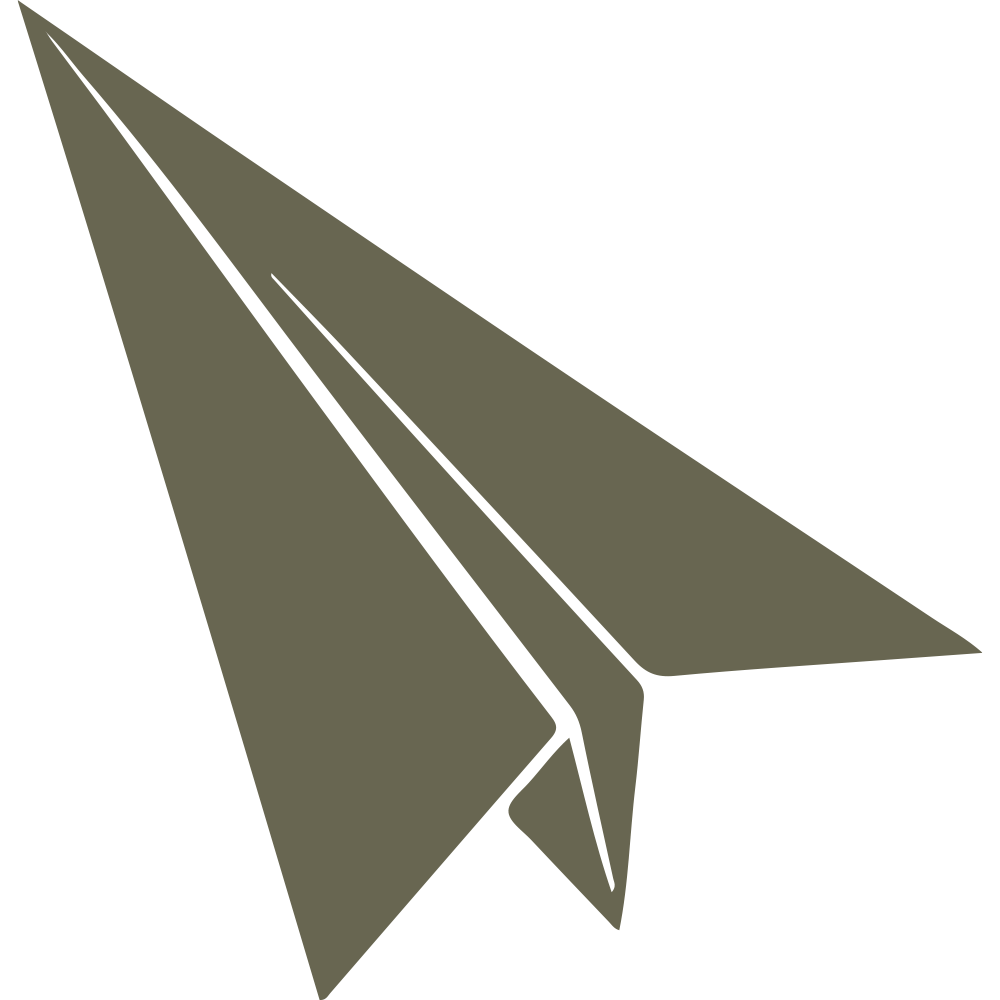 Paper Plane Delrin Leather Stamp