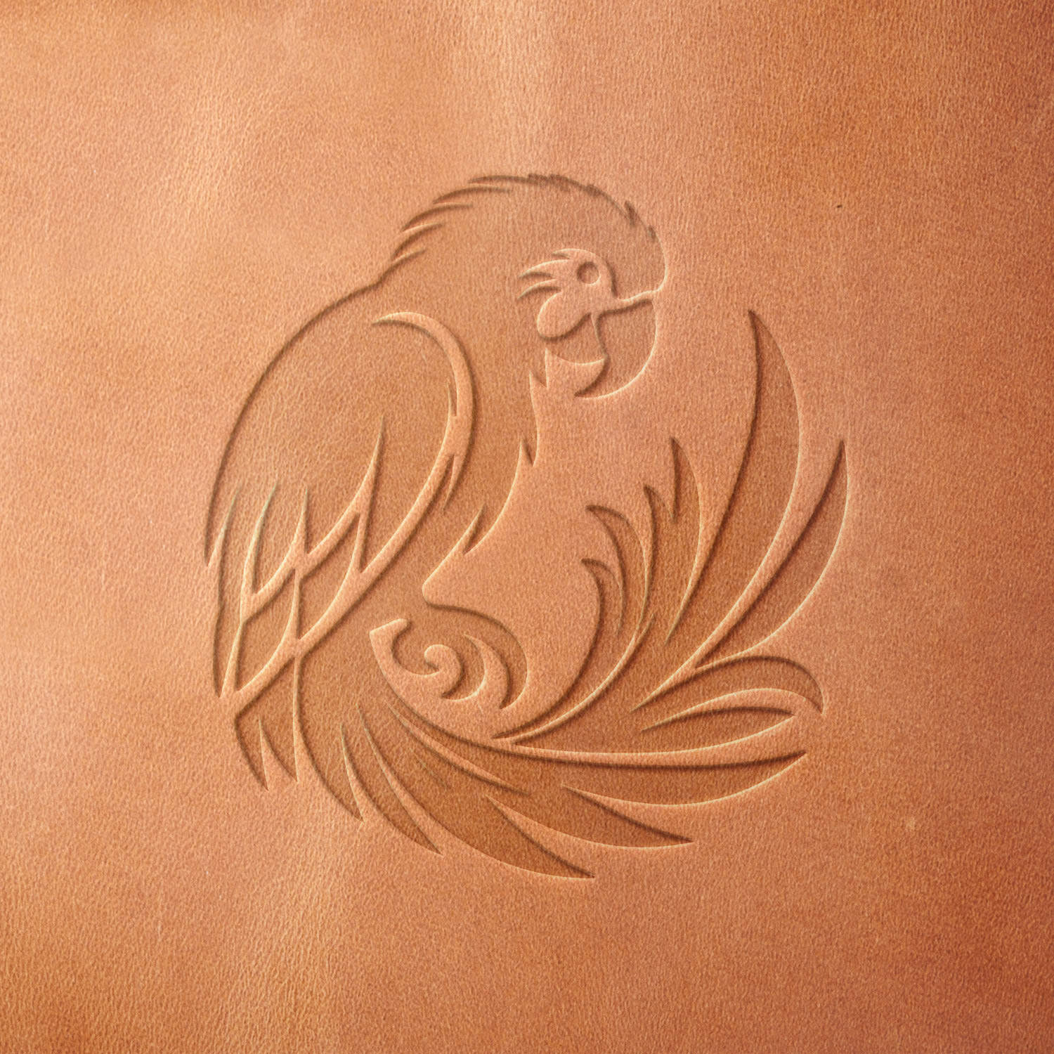 Parrot Delrin Leather Stamp - All Good Leather Co.