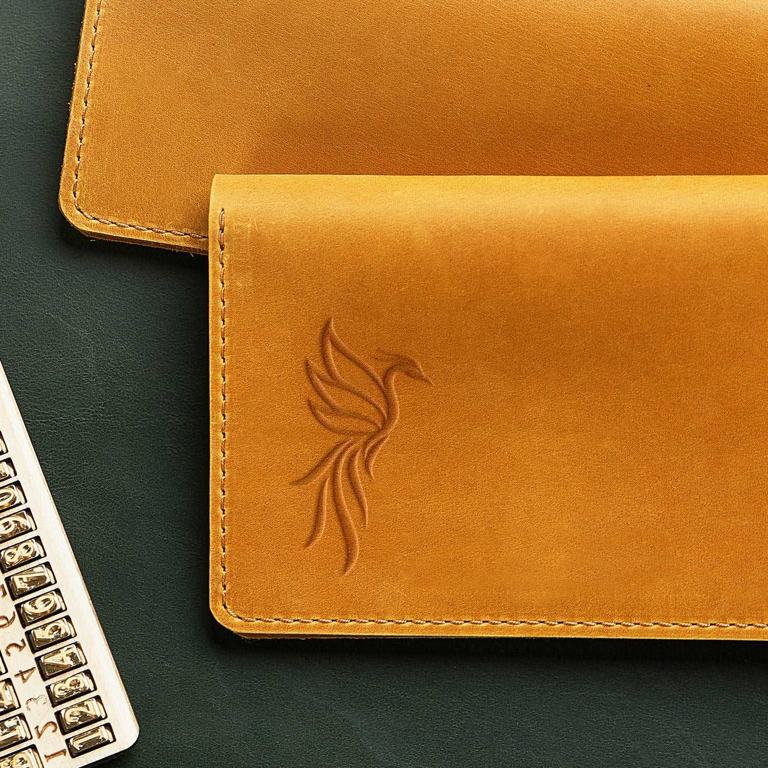 Phoenix Bird Delrin Leather Stamp - All Good Leather Co.