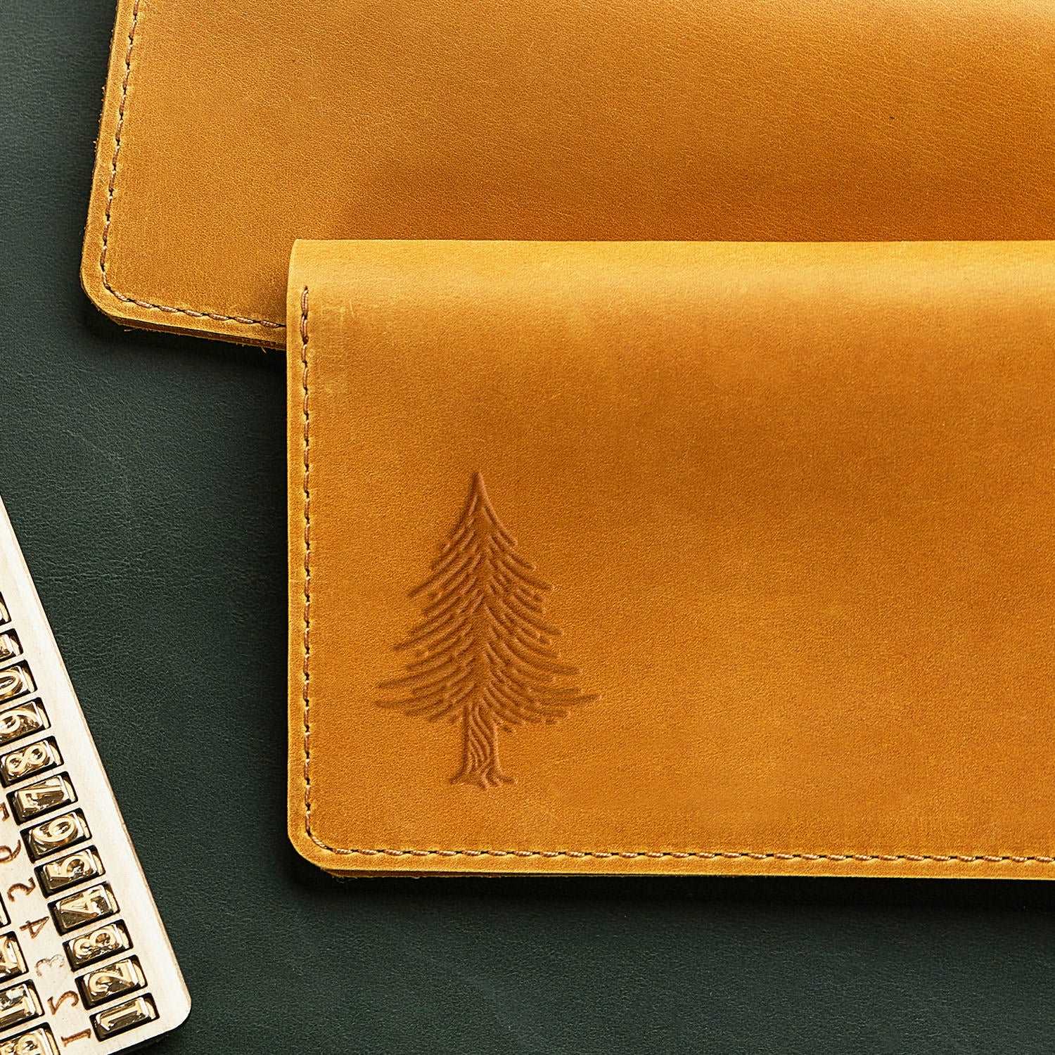 Pine Tree Delrin Leather Stamp - All Good Leather Co.