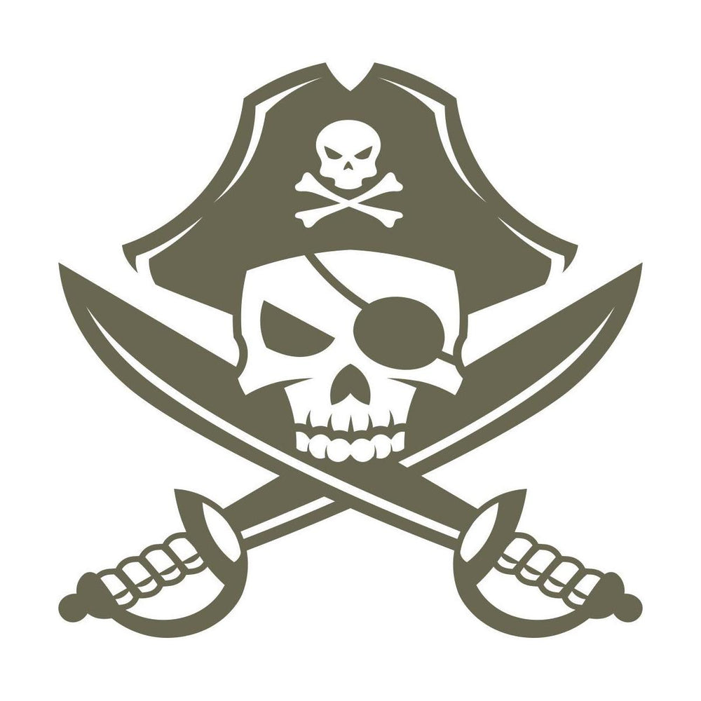 Pirate Skull Delrin Leather Stamp - All Good Leather Co.