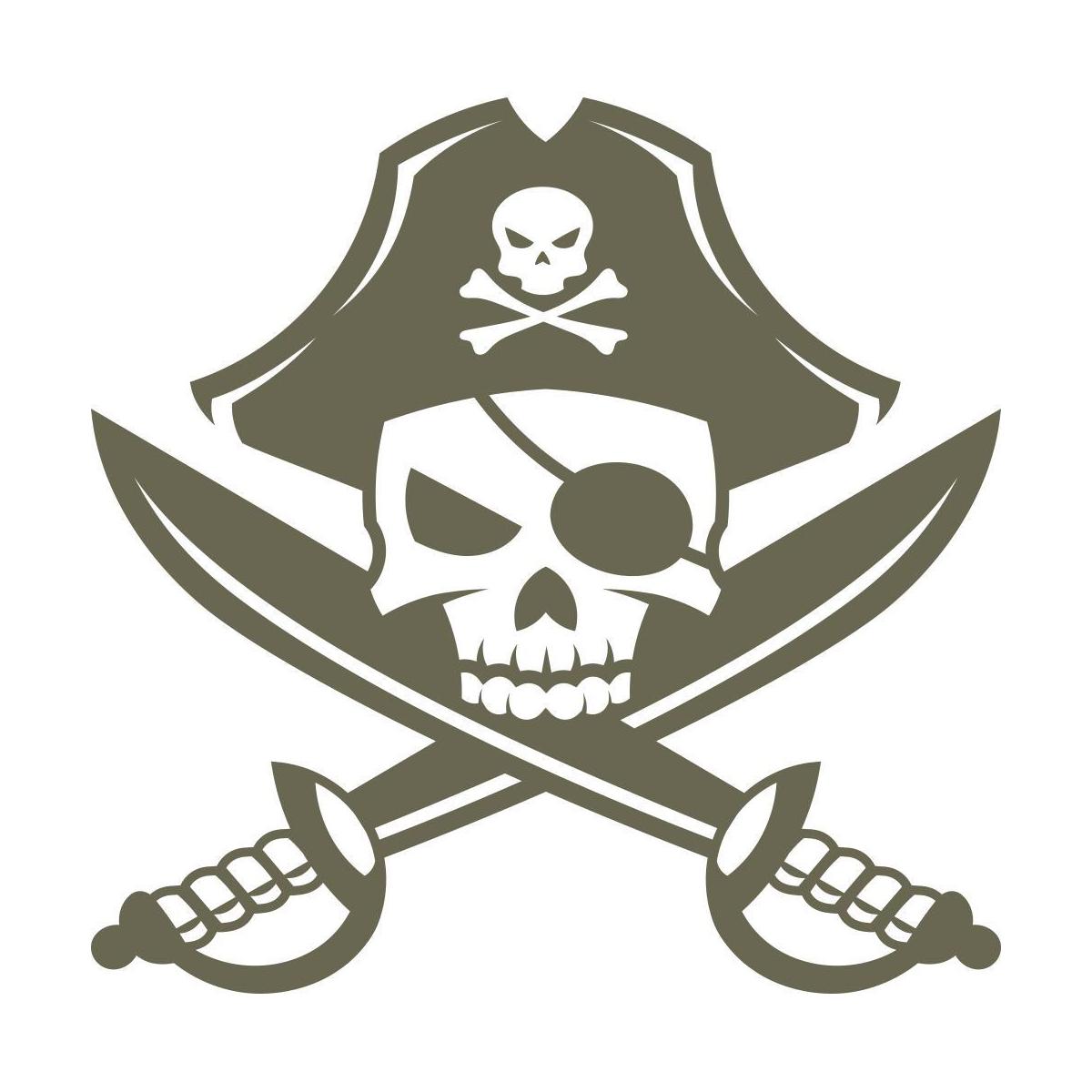 Pirate Skull Delrin Leather Stamp - All Good Leather Co.