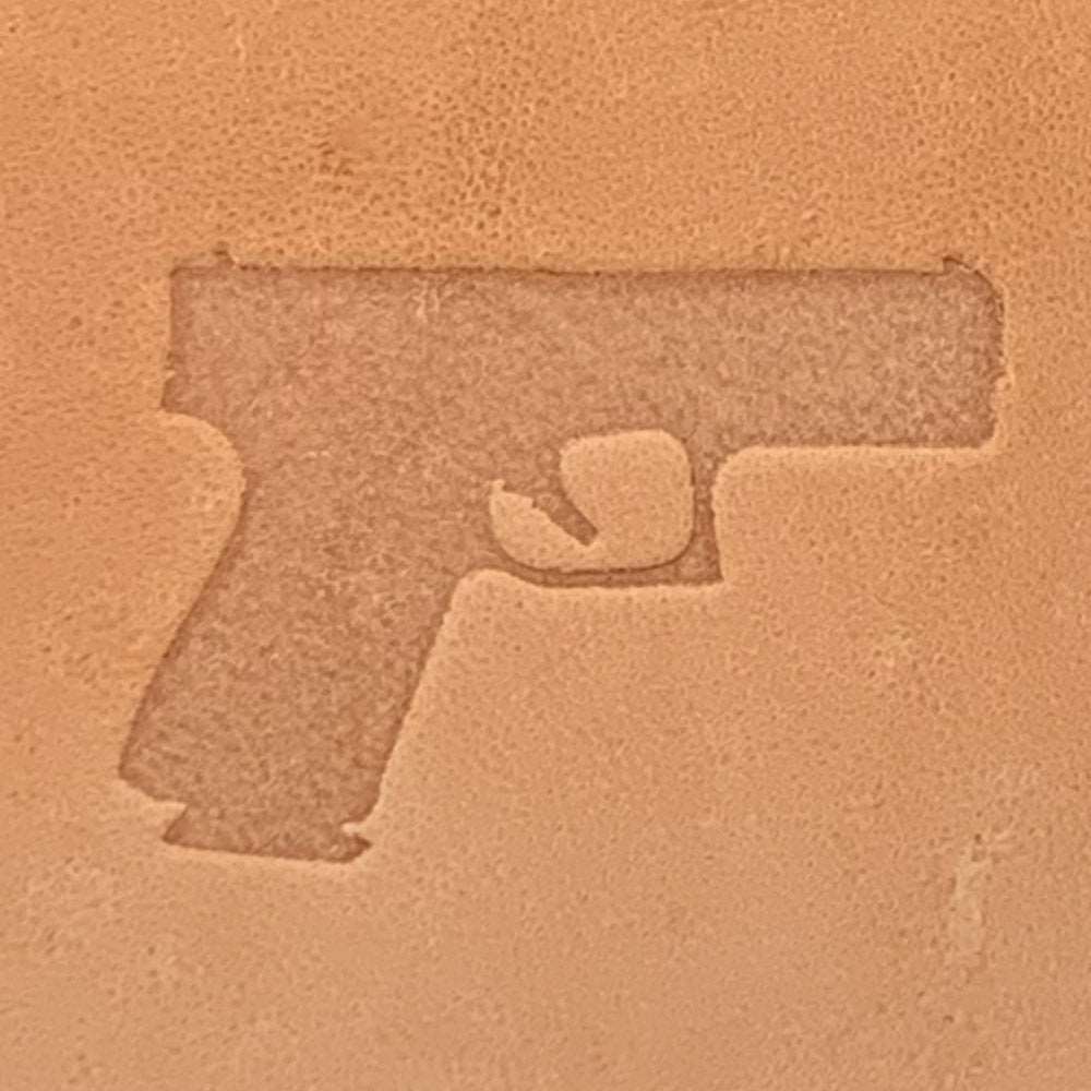 Pistol Delrin Leather Stamp - All Good Leather Co.