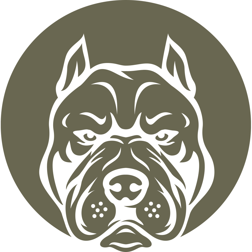 Pitbull Dog Delrin Leather Stamp - All Good Leather Co.