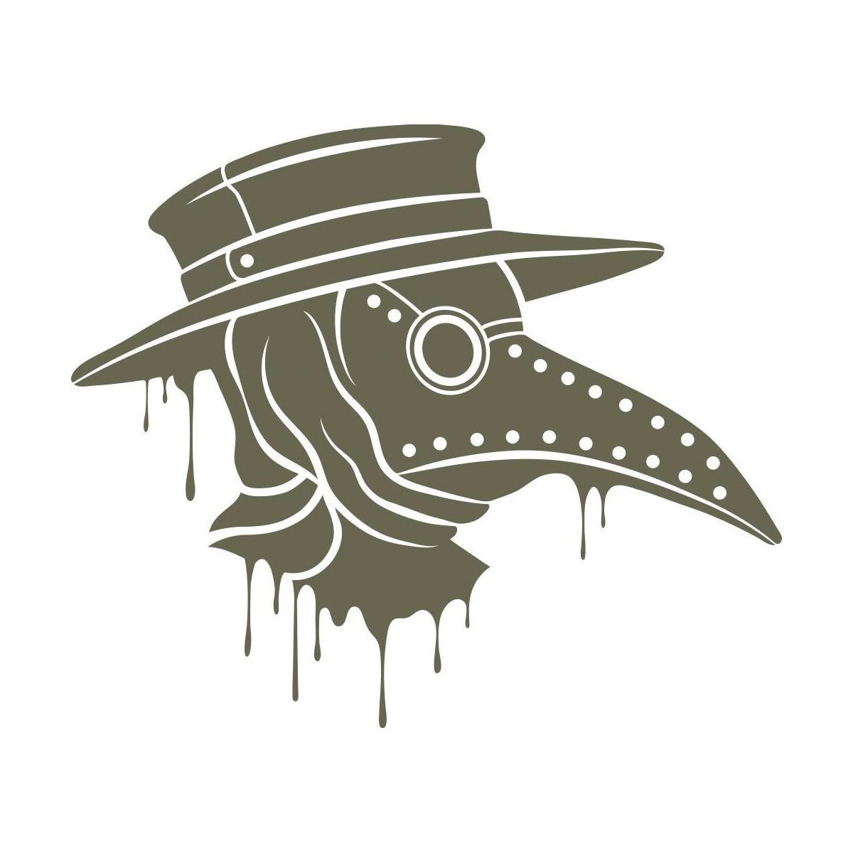 Plague Doctor Delrin Leather Stamp - All Good Leather Co.