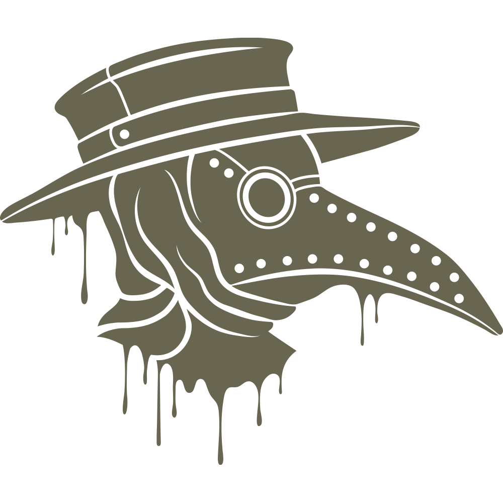 Plague Doctor Delrin Leather Stamp - All Good Leather Co.