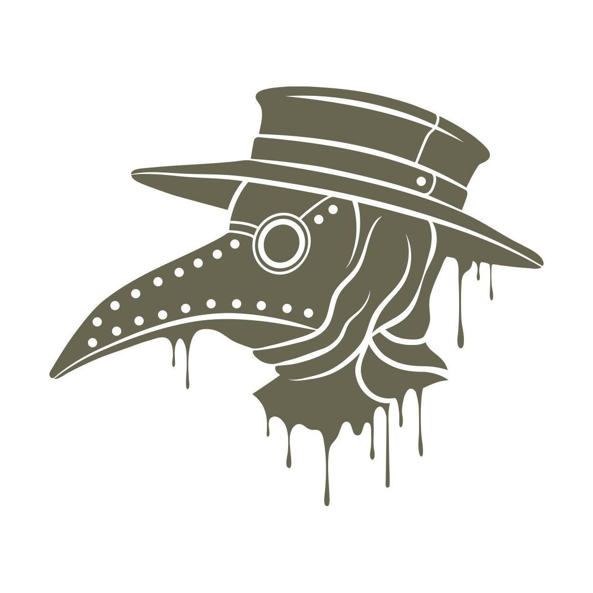 Plague Doctor Delrin Leather Stamp