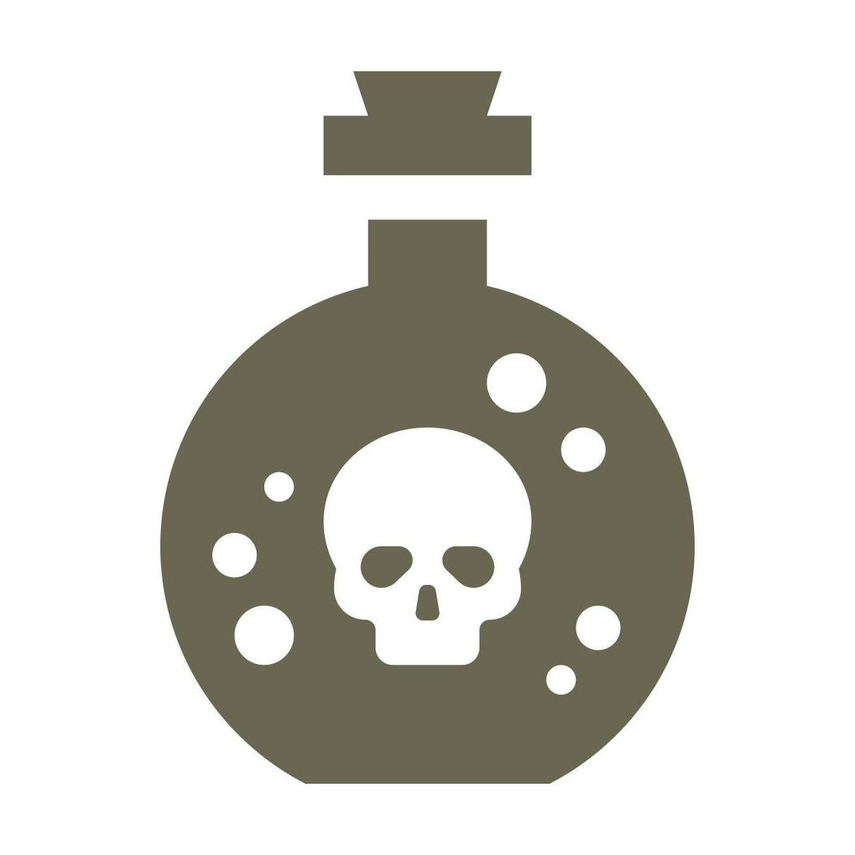 Poison Bottle Delrin Leather Stamp - All Good Leather Co.