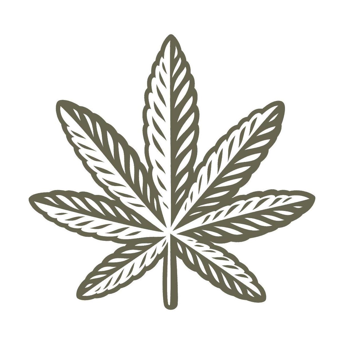Pot Leaf Delrin Leather Stamp - All Good Leather Co.