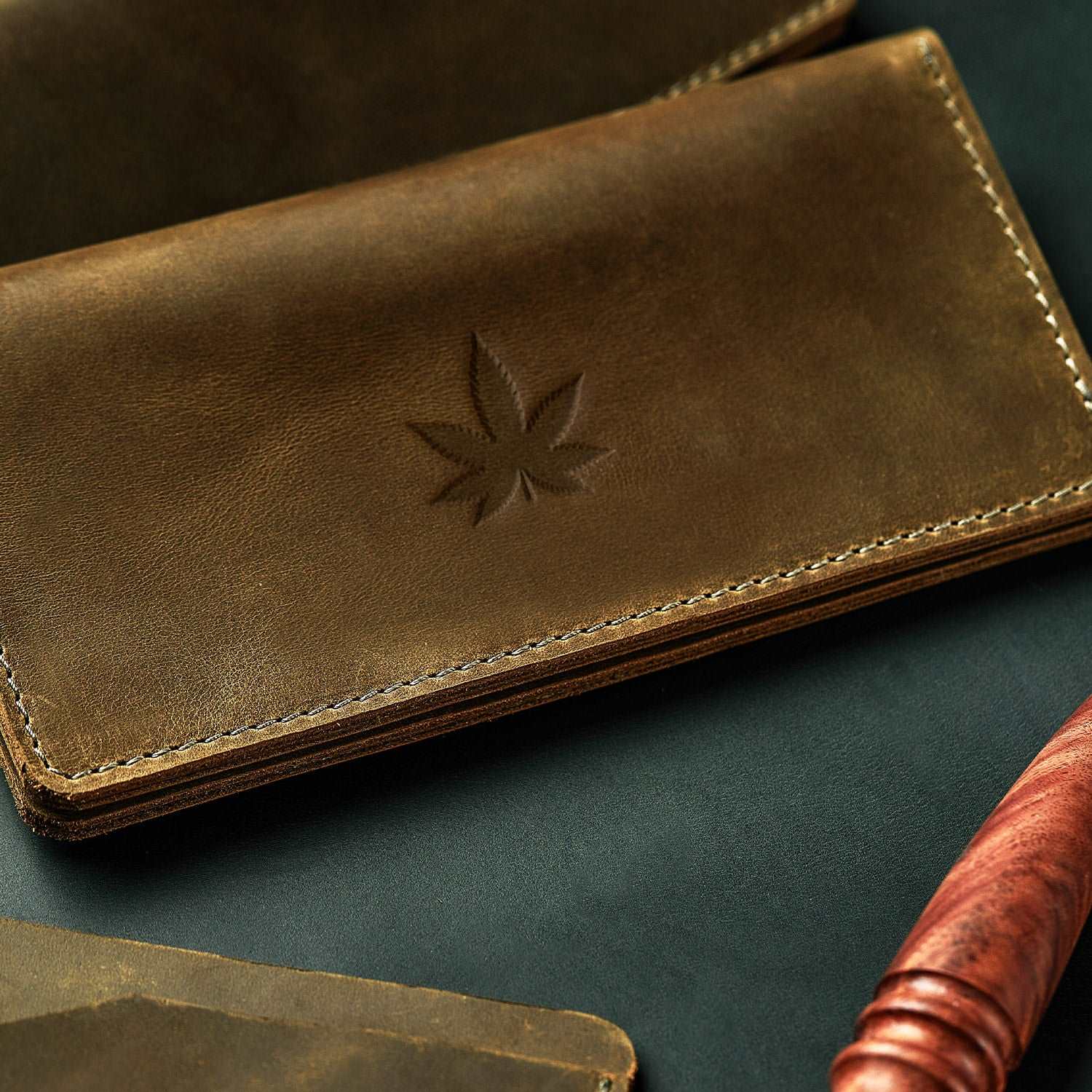 Pot Leaf Delrin Leather Stamp - All Good Leather Co.