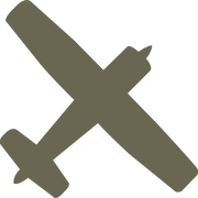 Small airplane silhouette design for a Delrin leather stamp.