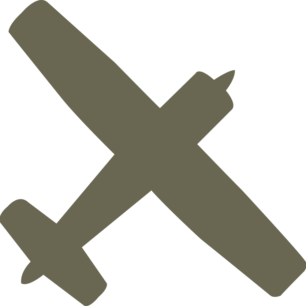 Small airplane silhouette design for a Delrin leather stamp.