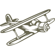 Prop Plane Delrin Leather Stamp