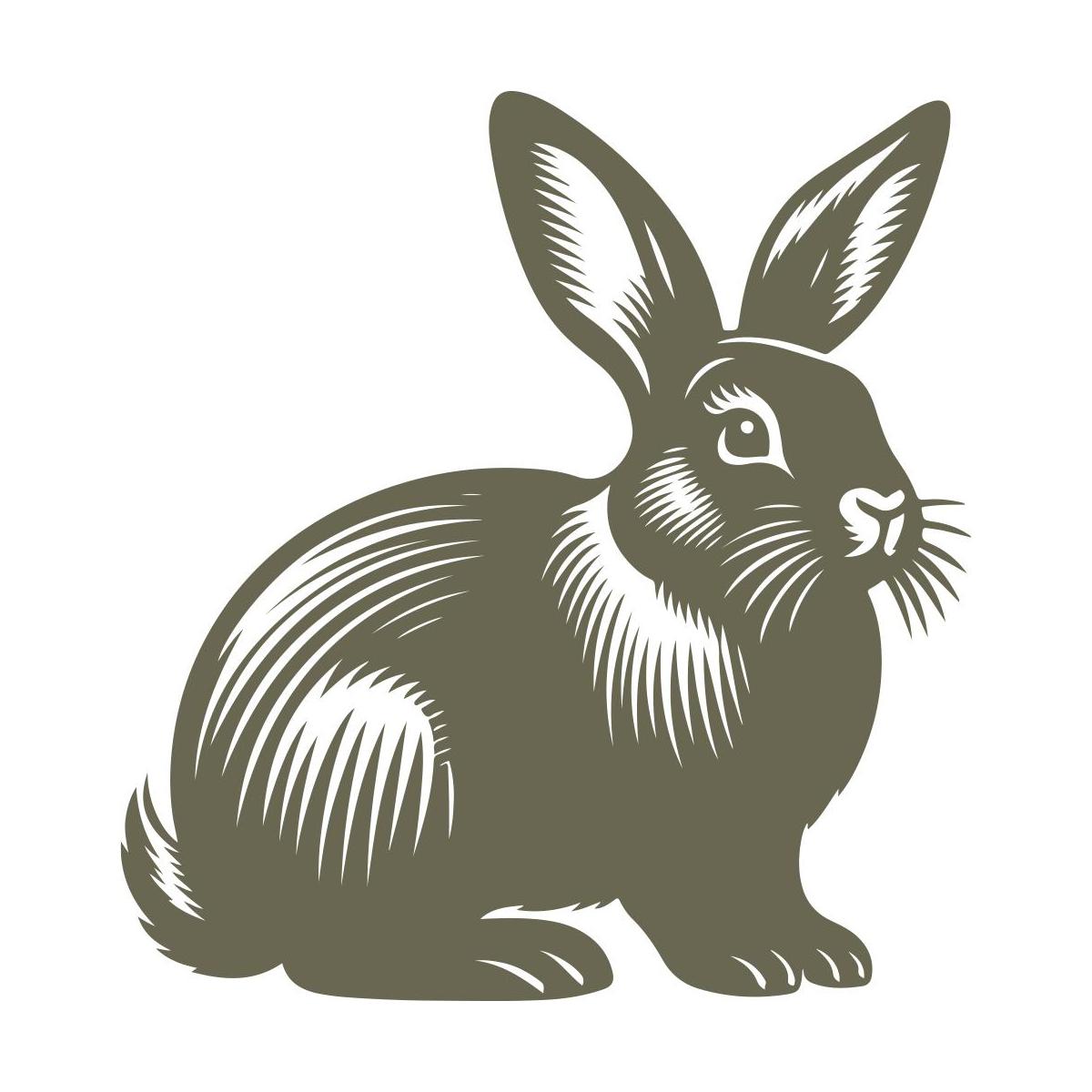 Rabbit Delrin Leather Stamp - All Good Leather Co.