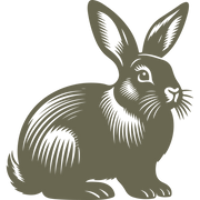 Rabbit Delrin Leather Stamp - All Good Leather Co.