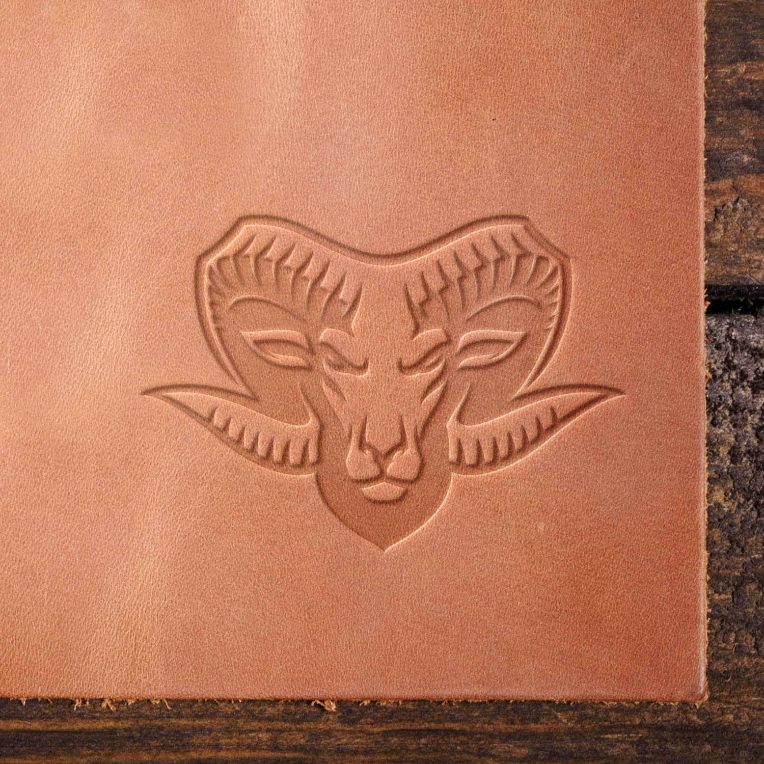 Ram Delrin Leather Stamp - All Good Leather Co.