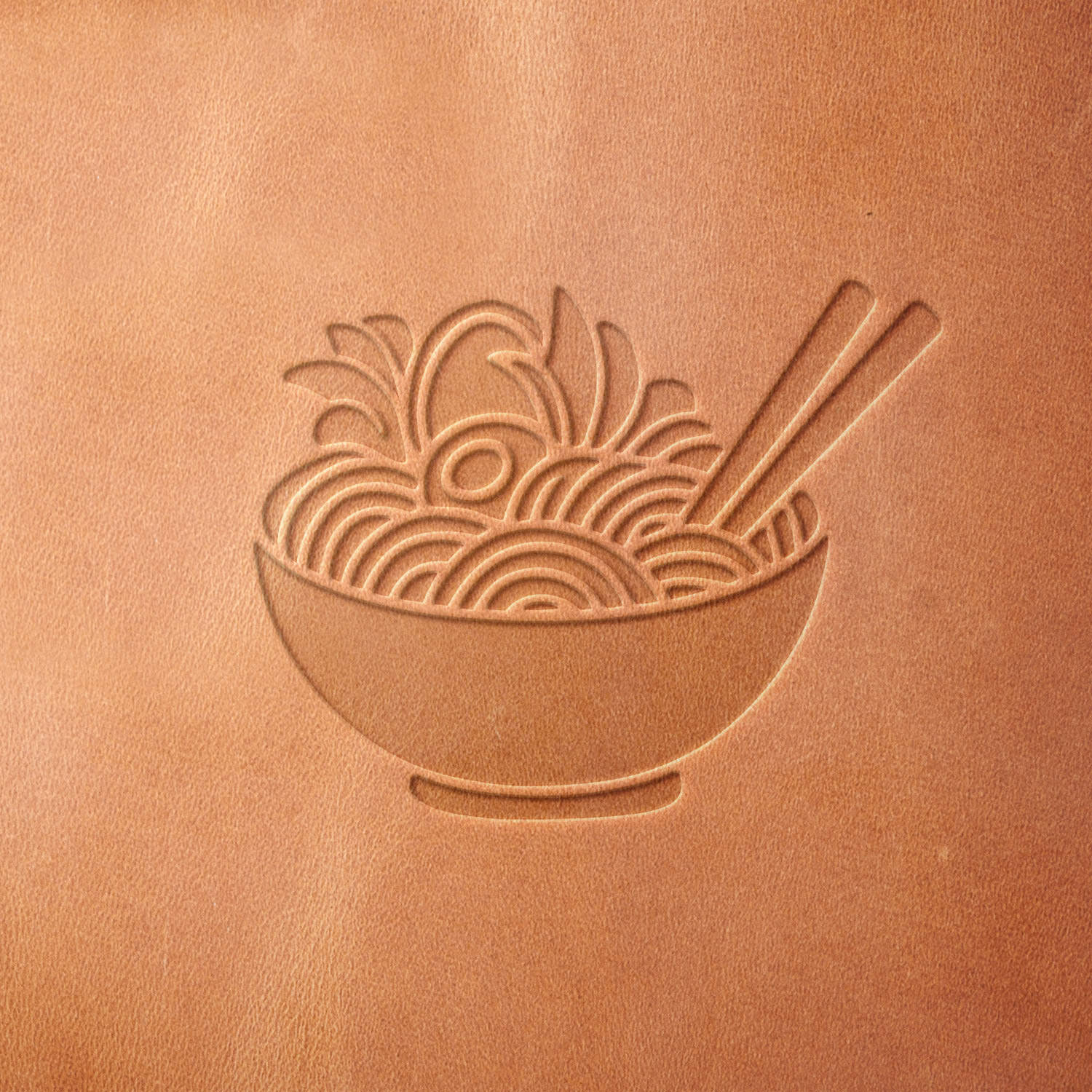 Ramen Noodles Delrin Leather Stamp - All Good Leather Co.