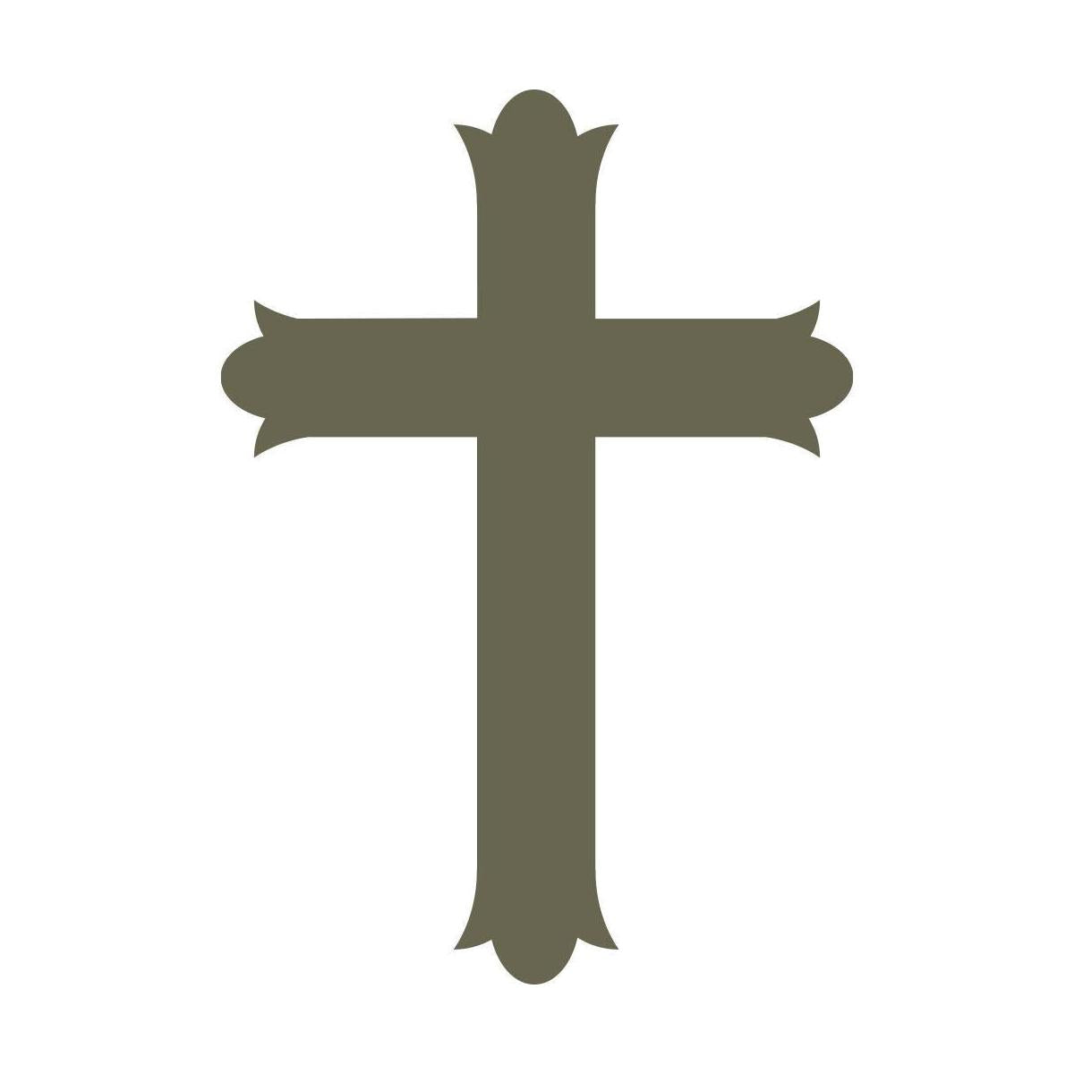 Religious Cross Delrin Leather Stamp - All Good Leather Co.