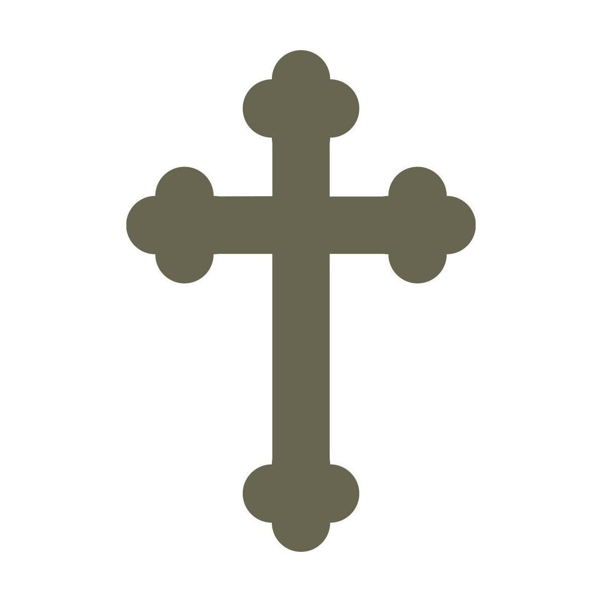 Religious Cross Delrin Leather Stamp - All Good Leather Co.