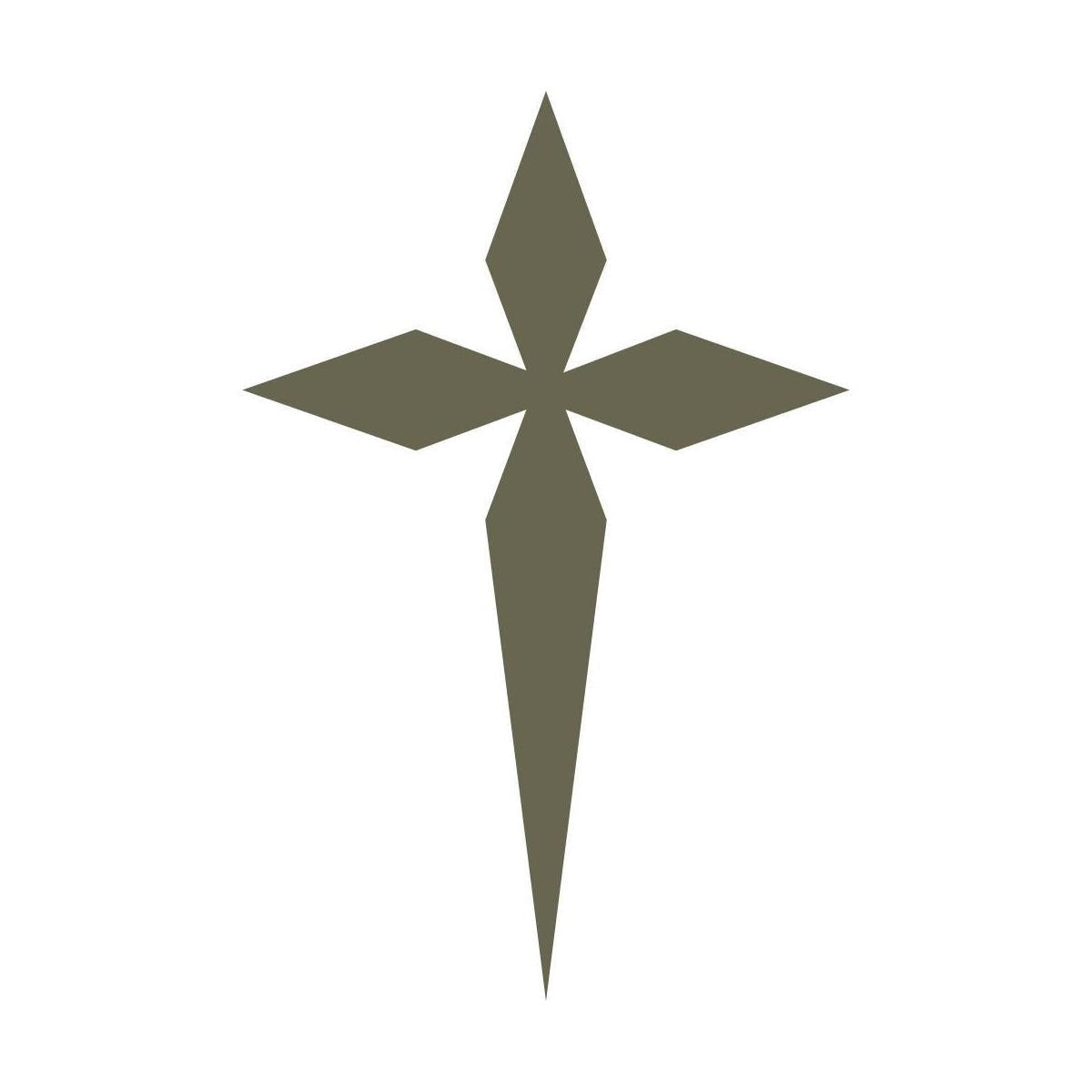 Religious Cross Delrin Leather Stamp - All Good Leather Co.