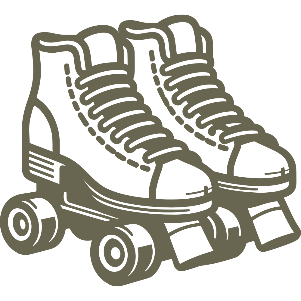 Roller Skates Delrin Leather Stamp - All Good Leather Co.