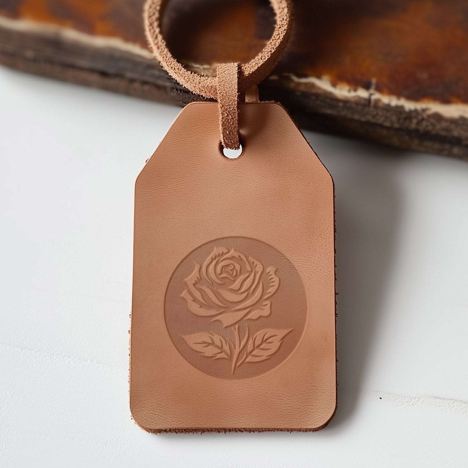 Rose Delrin Leather Stamp - All Good Leather Co.