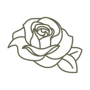 Rose Delrin Leather Stamp - All Good Leather Co.