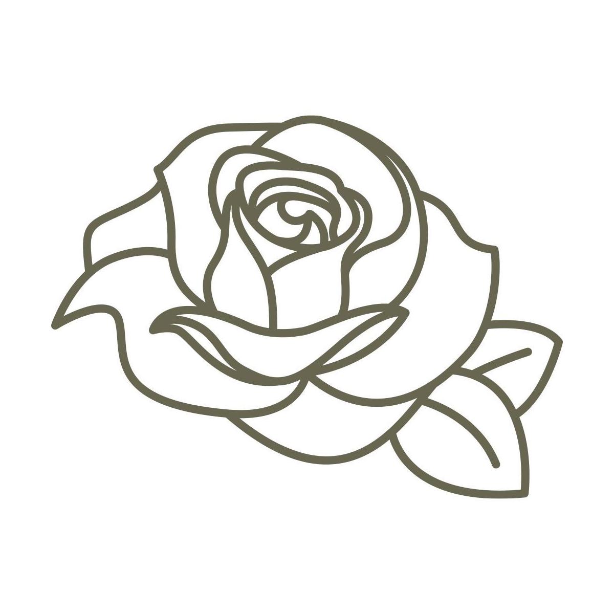 Rose Delrin Leather Stamp - All Good Leather Co.